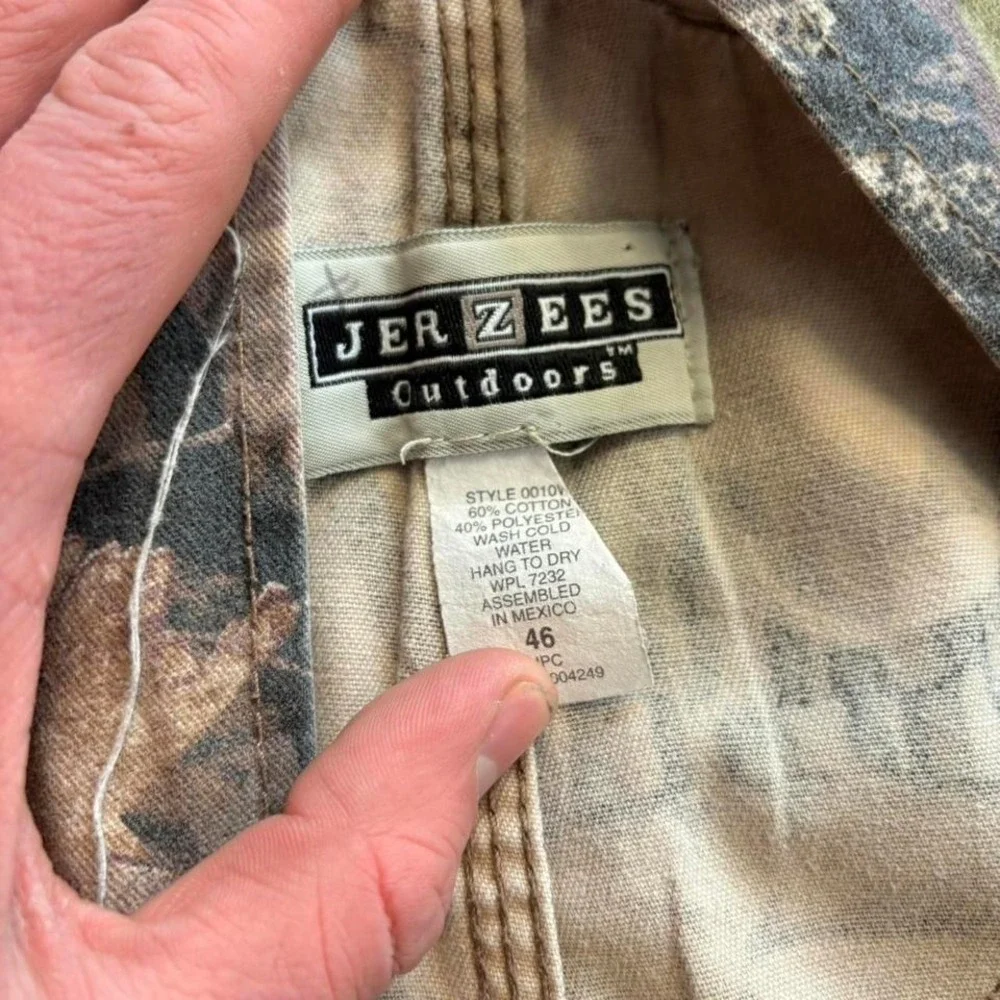 Vintage Jerzees Outdoors Camo Bib Overalls – Size 46 - Picture 5 of 6